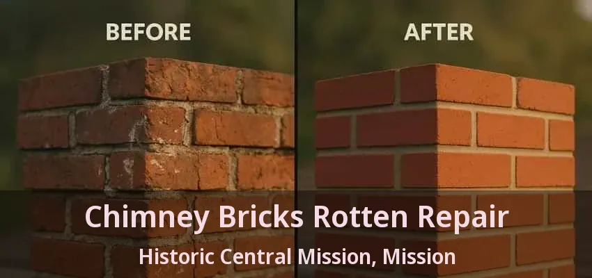 Chimney Bricks Rotten Repair Historic Central Mission, Mission - BC