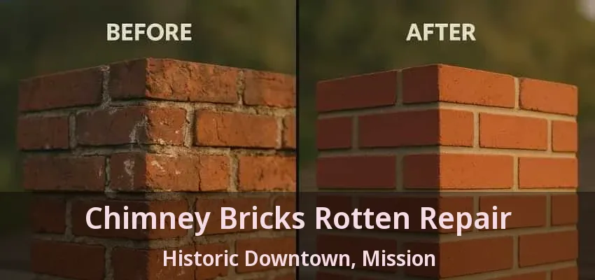 Chimney Bricks Rotten Repair Historic Downtown, Mission - BC