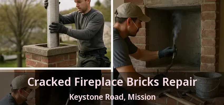 Cracked Fireplace Bricks Repair Keystone Road, Mission - BC