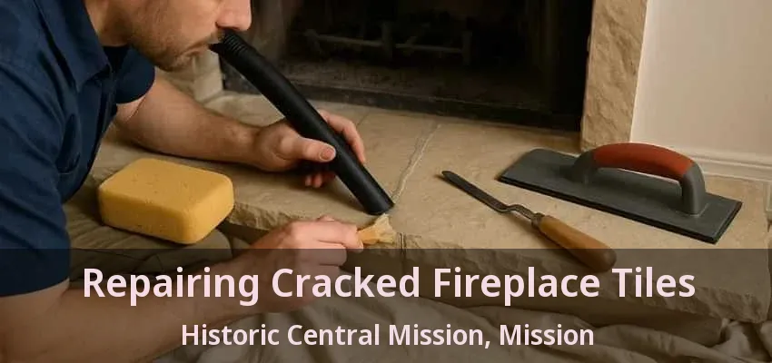 Repairing Cracked Fireplace Tiles Historic Central Mission, Mission - BC